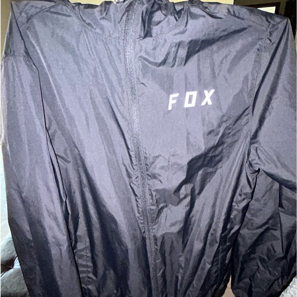 Black fox racing rain coat